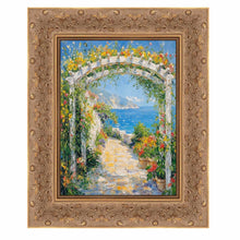 Load image into Gallery viewer, Wide Gold Ornate Floral Picture Frame Office Décor
