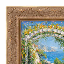 Load image into Gallery viewer, Wide Gold Ornate Floral Picture Frame Office Décor
