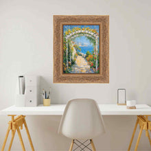 Load image into Gallery viewer, Wide Gold Ornate Floral Picture Frame Office Décor