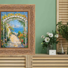 Load image into Gallery viewer, Wide Gold Ornate Floral Picture Frame Office Décor
