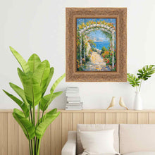 Load image into Gallery viewer, Wide Gold Ornate Floral Picture Frame Office Décor