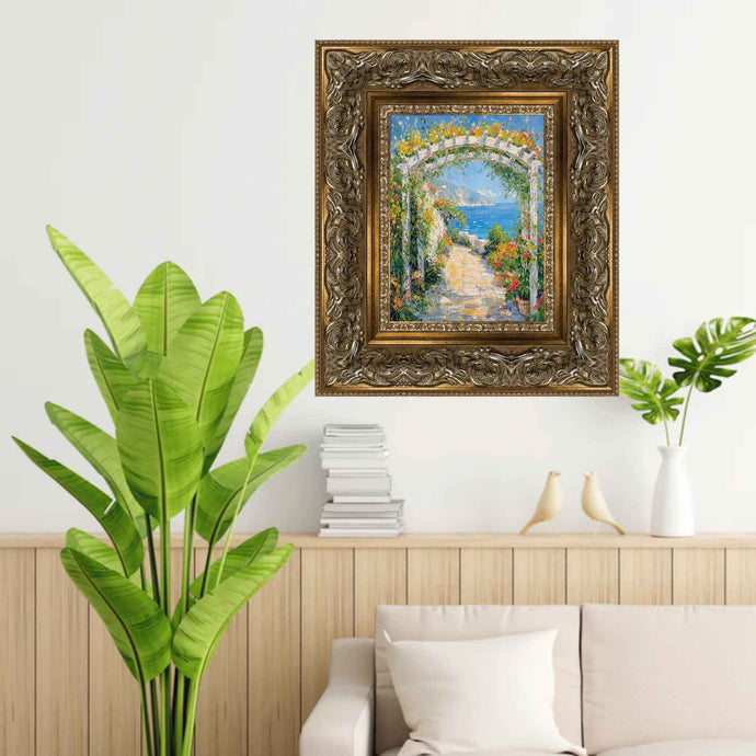 11x14 Frame Ornate Wide Italian Baroque Antique Silver Picture Frame