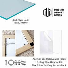 Load image into Gallery viewer, 11x14 Frame Wide Luxury Burgundy Gold Panel Picture Frame