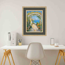 Load image into Gallery viewer, Wide Luxury Burgundy Gold Panel Picture Frame Office Décor