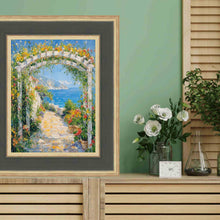 Load image into Gallery viewer, Wide Luxury Burgundy Gold Panel Picture Frame Office Décor