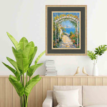 Load image into Gallery viewer, Wide Luxury Burgundy Gold Panel Picture Frame Office Décor