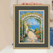 Load image into Gallery viewer, Wide Luxury Burgundy Gold Panel Picture Frame Office Décor