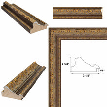 Load image into Gallery viewer, 16x20 Frame Wide Luxury Vintage Antique Gold Picture Frame