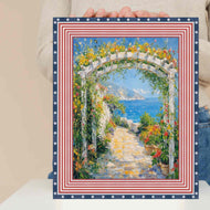 16x20 Frame Wide Red White Blue American Flag Picture Frame - Donald Trump