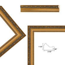Load image into Gallery viewer, Wide Roman Gold Ornate Picture Frame Office Décor