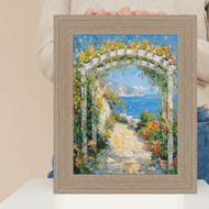 16x20 Frame Wide Rustic Light White Grain Wood Picture Frame