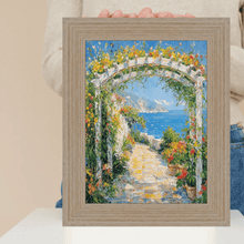 Load image into Gallery viewer, Wide Rustic Light White Grain Wood Picture Frame 