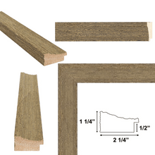 Load image into Gallery viewer, Wide Rustic Light White Grain Wood Picture Frame 