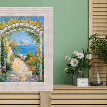 Load image into Gallery viewer, Wide Rustic Wood Grain White Wash Picture Frame 