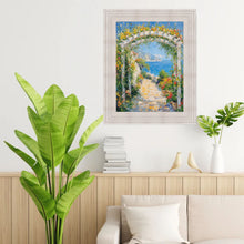 Load image into Gallery viewer, Wide Rustic Wood Grain White Wash Picture Frame 