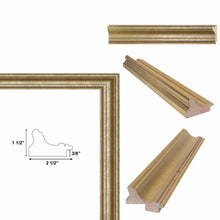 Load image into Gallery viewer, 16x20 Frame Wide Silver Leaf Scoop With Beads Picture Frame