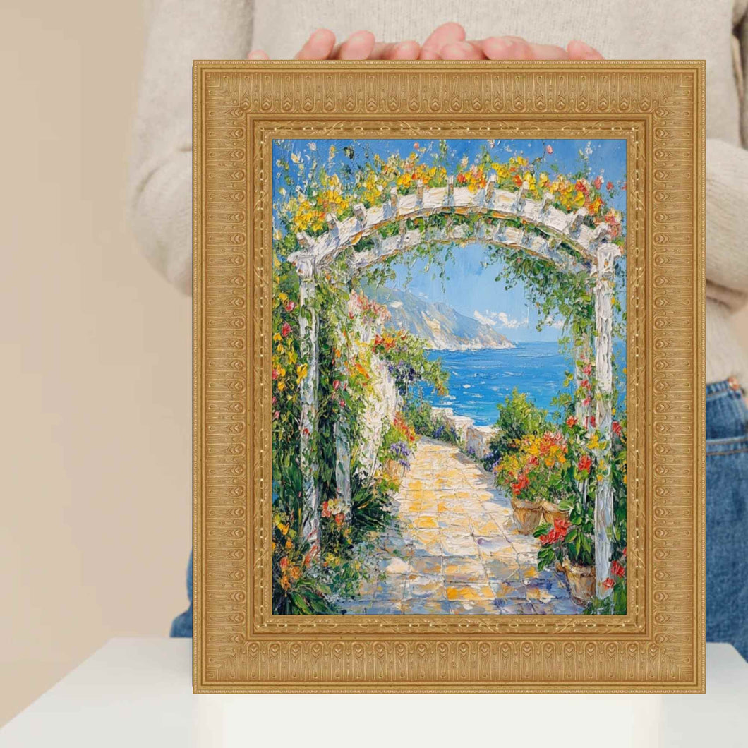 Wide Victorian Gold Baroque Picture Frame Home Office