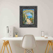 Load image into Gallery viewer, 11x14 Frame Wide Vintage Antique Black Floral Picture Frame