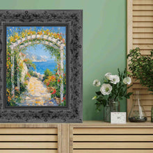 Load image into Gallery viewer, 11x14 Frame Wide Vintage Antique Black Floral Picture Frame