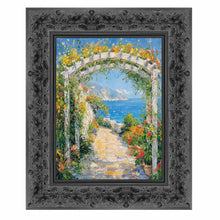Load image into Gallery viewer, 11x14 Frame Wide Vintage Antique Black Floral Picture Frame