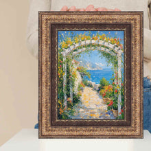 Load image into Gallery viewer, Wide Vintage Spanish Gold Ornate Picture Frame Home Office