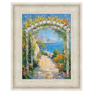 11x14 Frame Wide White Wash Scoop Wooden Picture Frame