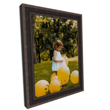 Load image into Gallery viewer, Antique Black Ornate Picture Frame With Scoop - Modern Memory Design Picture frames - New Jersey Frame shop custom framing