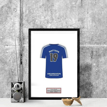 Load image into Gallery viewer, Bowling college Senior Award Night Gift Idea - Jersey Print Frame - Modern Memory Design Picture frames - New Jersey Frame shop custom framing