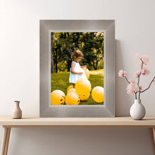 Load image into Gallery viewer, Brushed Metal Silver Picture Frame Industrial Framing - Modern Memory Design Picture frames - New Jersey Frame shop custom framing