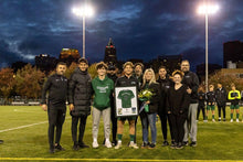 Load image into Gallery viewer, Cheerleading college Senior Award Night Gift Idea - Jersey Print Frame - Modern Memory Design Picture frames - New Jersey Frame shop custom framing