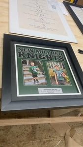 Cheerleading High School Senior Award Night Gift Idea - Jersey Print Frame - Modern Memory Design Picture frames - New Jersey Frame shop custom framing