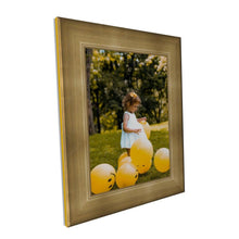 Load image into Gallery viewer, Contemporary Gold Picture Frame Modern Gallery Wall Framing - Modern Memory Design Picture frames - New Jersey Frame shop custom framing