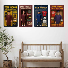 Load image into Gallery viewer, High School Graduation Action Figure Toy box 18x24 Canvas