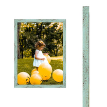 Load image into Gallery viewer, Distressed Green Barnwood Picture Frame Rustic - Custom Framing - Modern Memory Design Picture frames - New Jersey Frame shop custom framing