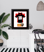 Load image into Gallery viewer, Massachusetts High School Football Jersey Frame Print Senior Night Gift 