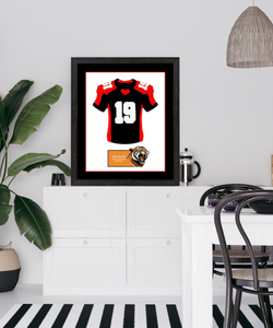 Massachusetts High School Football Jersey Frame Print Senior Night Gift 