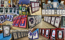 Load image into Gallery viewer, Connecticut High School Football Jersey Frame Print Senior Night Gift 