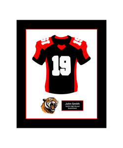 Ohio High School Football Jersey Frame Print Senior Night Gift 