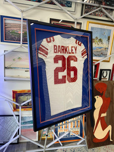 Hockey High School Senior Night Gift Award Custom Jersey Frame Art basketball