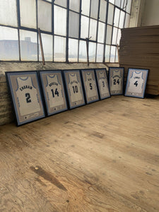Hockey High School Senior Award Night Gift Idea - Jersey Print Frame - Modern Memory Design Picture frames - New Jersey Frame shop custom framing