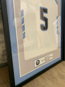 Mens soccer High School Senior Award Night Gift Idea - Jersey Print Frame - Modern Memory Design Picture frames - New Jersey Frame shop custom framing