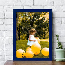 Load image into Gallery viewer, Modern Blue Picture Frame Gallery Wall Hanging - Modern Memory Design Picture frames - New Jersey Frame shop custom framing