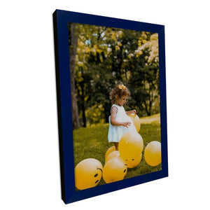 24x36 Blue Picture Frame Gallery Wall Hanging - 24x36 Memory Design Picture frames - New Jersey Frame shop custom framing