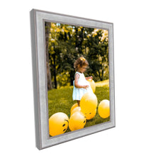 Load image into Gallery viewer, Modern Contemporary Silver Picture Frame with Copper line- Modern Framing - Modern Memory Design Picture frames - New Jersey Frame shop custom framing