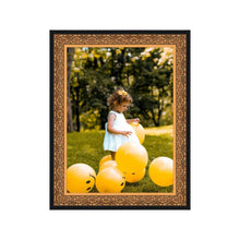 Load image into Gallery viewer, Ornate Gold Picture Frame With Black Outside Lip - Modern Memory Design Picture frames - New Jersey Frame shop custom framing