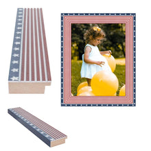 Load image into Gallery viewer, Red White and Blue Picture Frame Wall Hanging USA Framing - Modern Memory Design Picture frames - New Jersey Frame shop custom framing