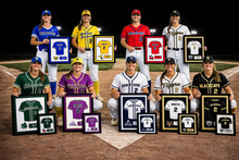 Load image into Gallery viewer, Custom baseball jersey frame for career milestones