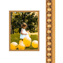 Load image into Gallery viewer, Thin Traditional Gold Leaf Beaded Picture Frame - Modern Memory Design Picture frames - New Jersey Frame shop custom framing