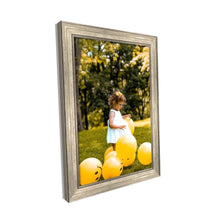 Load image into Gallery viewer, Traditional Champagne Silver Panel Picture Frame 2 inch - Modern Memory Design Picture frames - New Jersey Frame shop custom framing