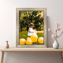 Load image into Gallery viewer, Traditional Champagne Silver Panel Picture Frame 2 inch - Modern Memory Design Picture frames - New Jersey Frame shop custom framing